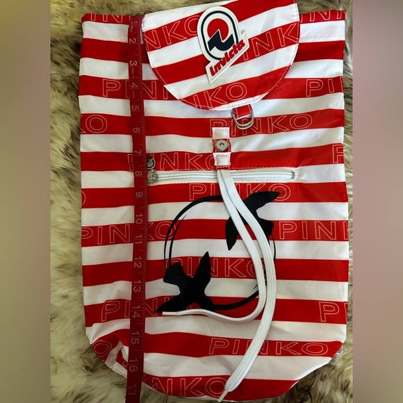 PINKO Printed Nylon Backpack Designer - Picture 10 of 16